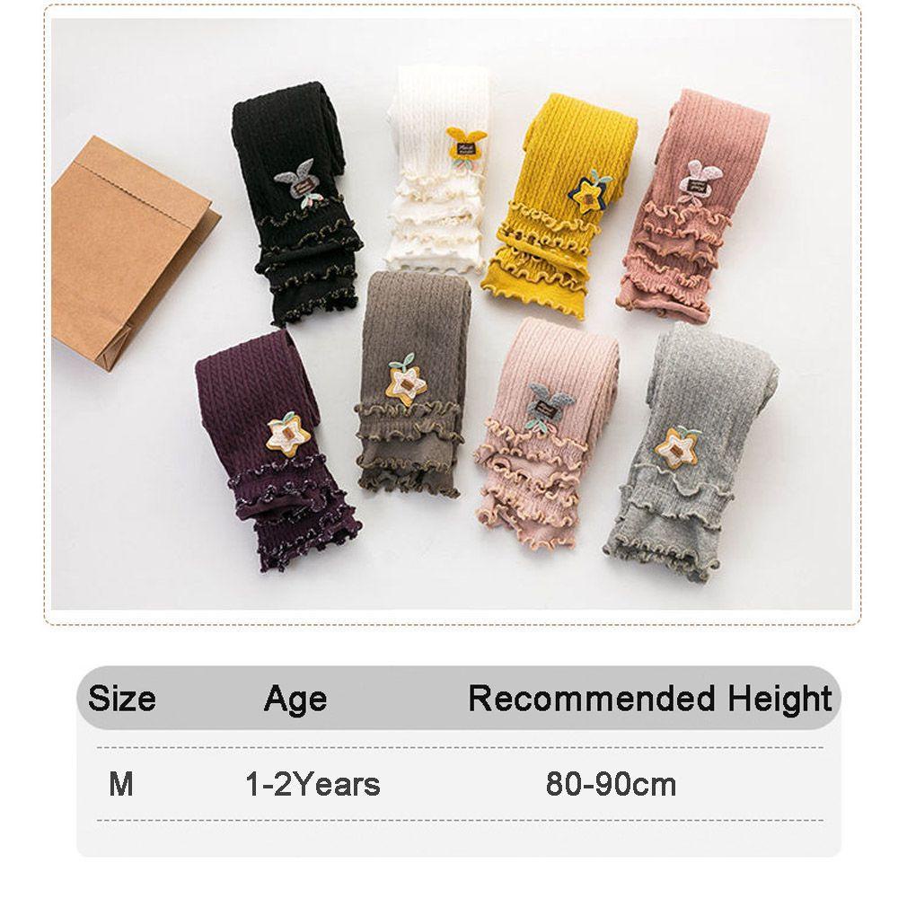 Quần Tất Cotton Có Gân Dành Cho Bé Gái 1 Tuổi