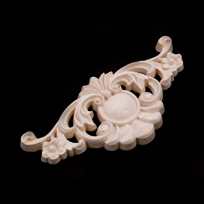 1 phụ kiện trang trí nội thất bằng gỗ chạm khắc họa tiết cổ điển kích thước 18 * 8cm | BigBuy360 - bigbuy360.vn