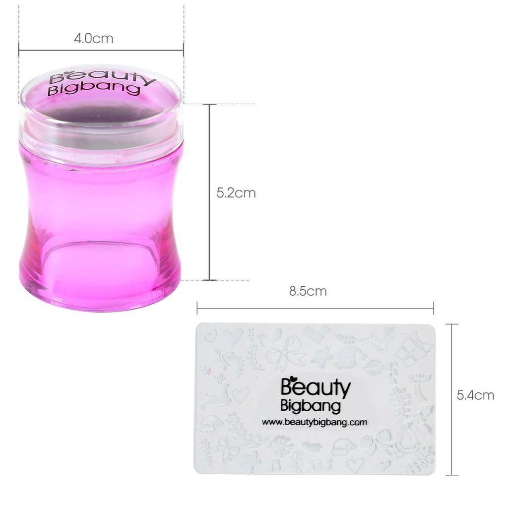 [Hàng mới về] Bộ dụng cụ đóng họa tiết trang trí móng BeautyBigBang kèm dụng cụ cạo