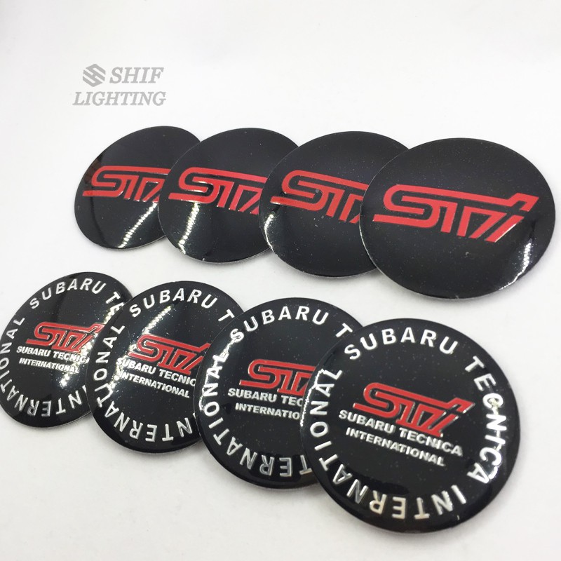 Logo Trang Trí Trục Bánh Xe Hơi 4 X 56mm Cho SUBARU STI