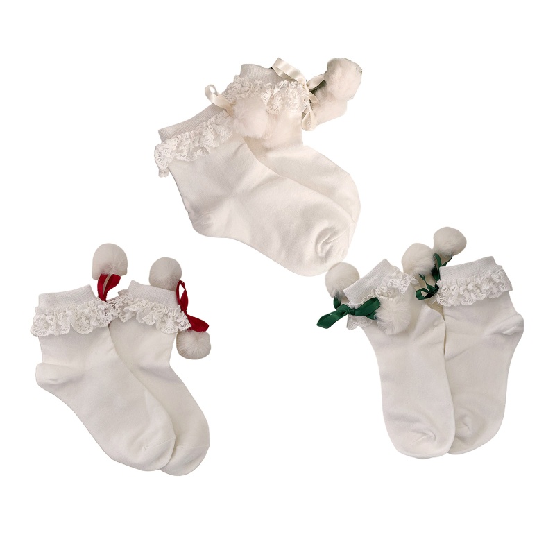 Youyo Vớ Cotton Ngắn Phối Ren Phong Cách Công Chúa Lolita Nhật Bản Dễ Thương Cho Nữ