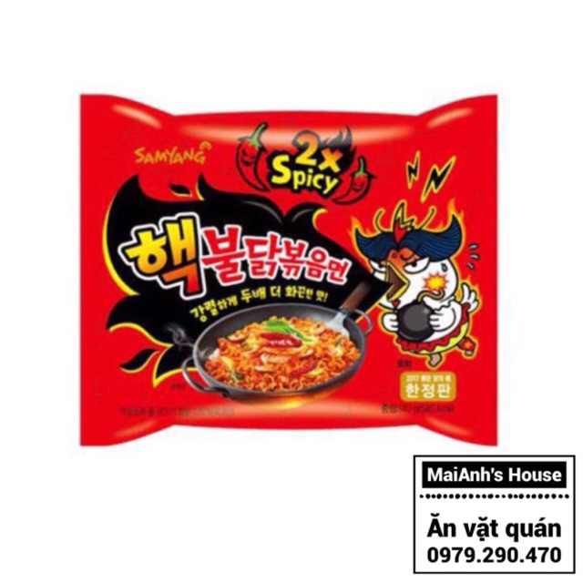 Combo 10 gói mỳ siêu cay X2 Samyang - Mì cay Hàn Quốc