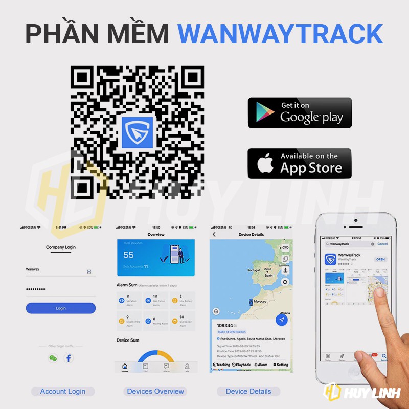 Bộ định vị Wanwaytrack S20 Pin 5800mah - Tracking realtime thời gian thực