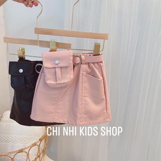 chân váy da hàng xuất dư cho bé gái