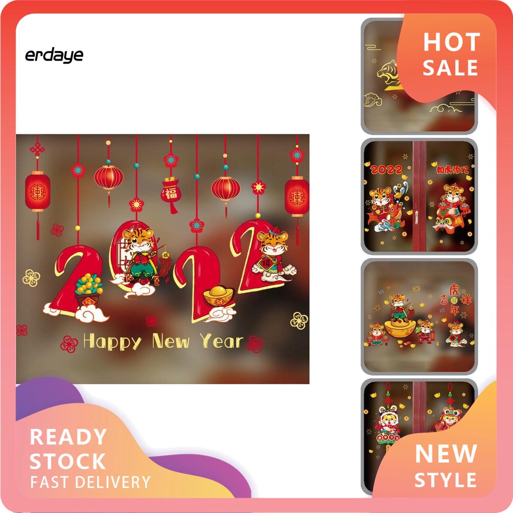 Miếng dán cửa sổ trang trí năm mới 2022
