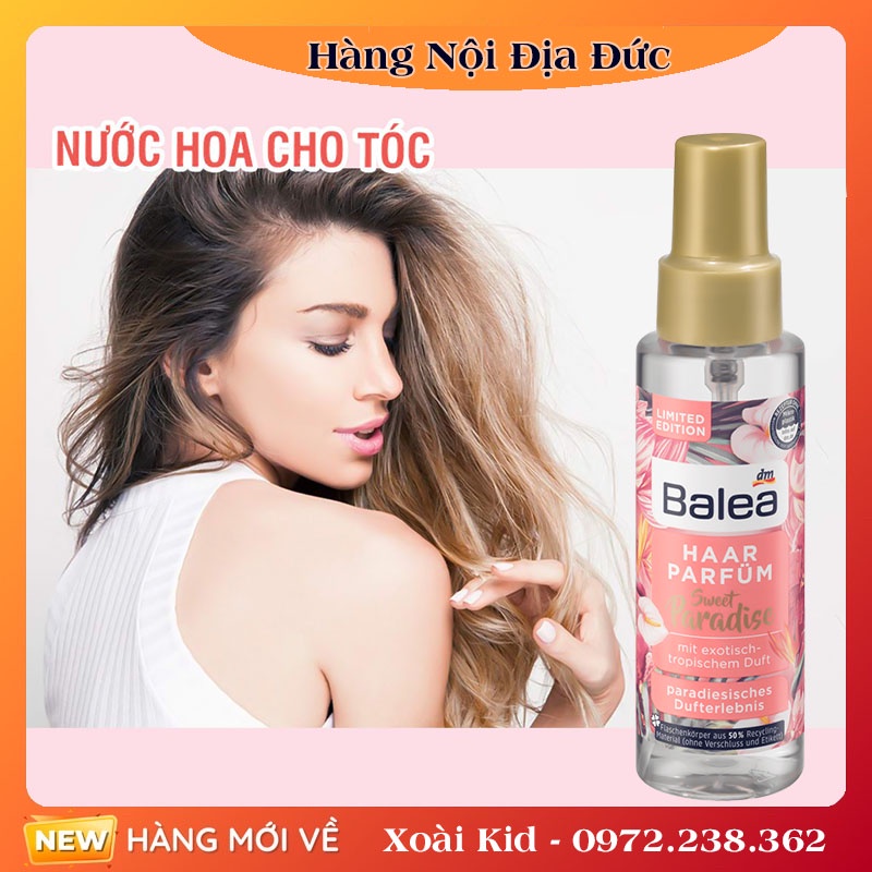 Bộ Kem làm phồng tóc, bột phồng tóc, xịt nước hoa tóc, dưỡng tóc Balea của Đức- Nội địa Đức Đủ Bill