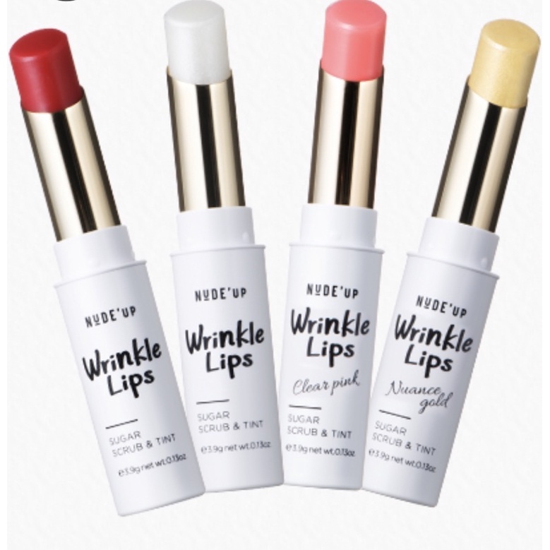 💋 Son dưỡng có màu, tẩy tế bào chết chứa Retinol 3 in 1 WRINKLE LIPS Nhật Bản