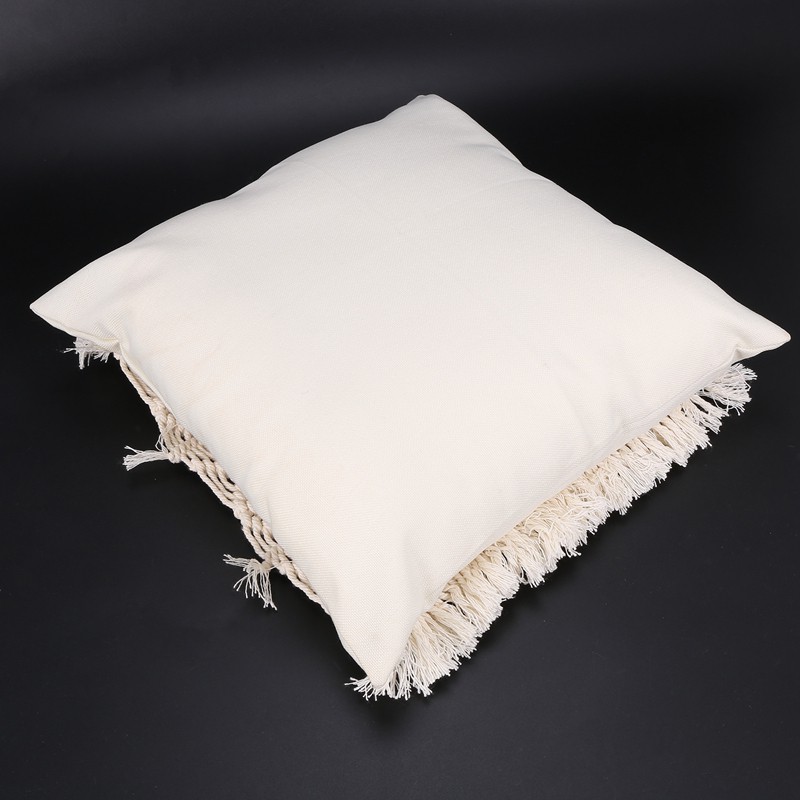 Áo Gối Được Làm Từ Cotton Và Vải Lanh Với Tua Rua Theo Phong Cách Boho