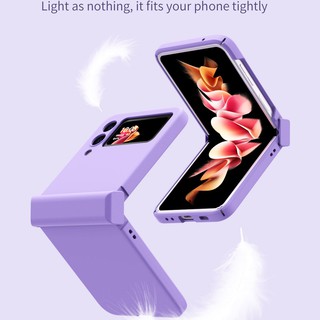Z ốp điện thoại nắp gập chống sốc màu macaron cho samsung galaxy z flip 3 5g z flip 3 z flip 3