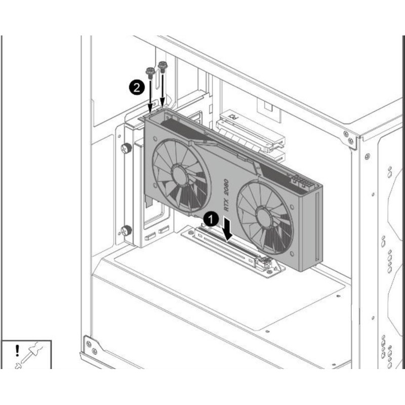 Giá dựng VGA Cooler Master vertical graphics card holder kit V2 (có riser) chính hãng