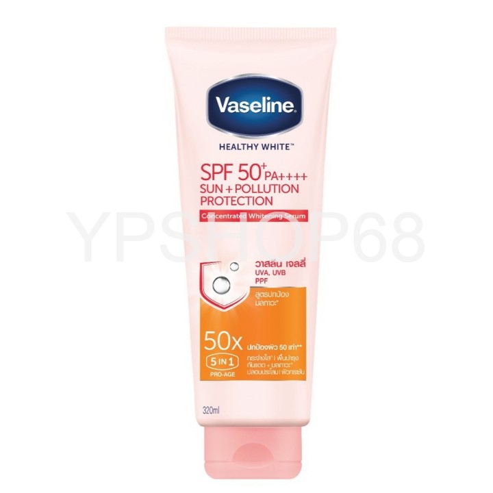Dưỡng thể trắng da chống nắng Vaseline 50X SPF50+ PA++++ Thái Lan 320ml