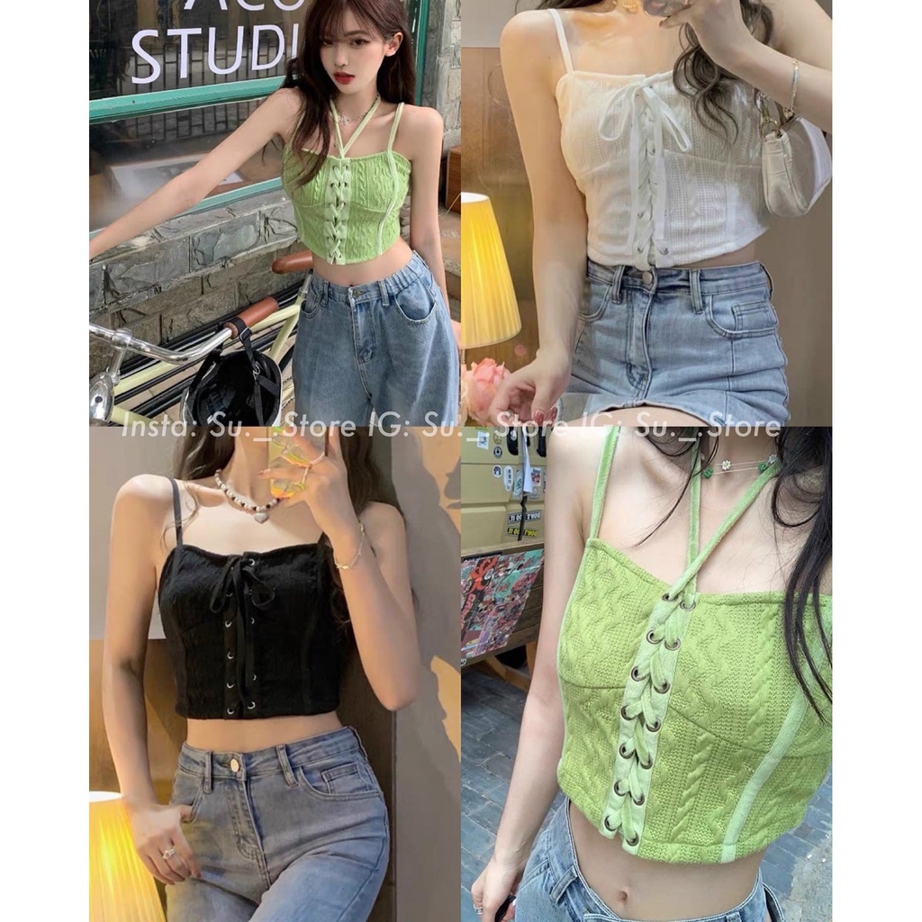 Áo 2 dây đan dây ngực A2271 SUSTORE