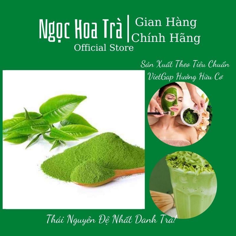 Bột Trà Xanh Thái Nguyên 🍃FREESHIP🍃Bột Trà Xanh - Bột Matcha Nguyên Chất  100g 200g