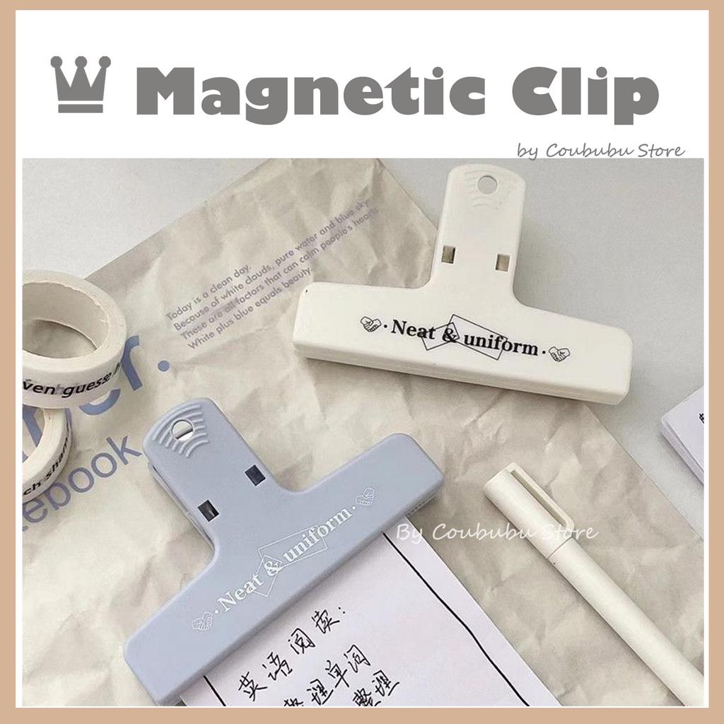 ✿Áo Thun Coububu Coububu In Hình Cá Tính✿ Kẹp Từ Tính Bằng Nhựa Đuôi Dài Chuyên Dụng Cho Tài Liệu / Sổ Tay