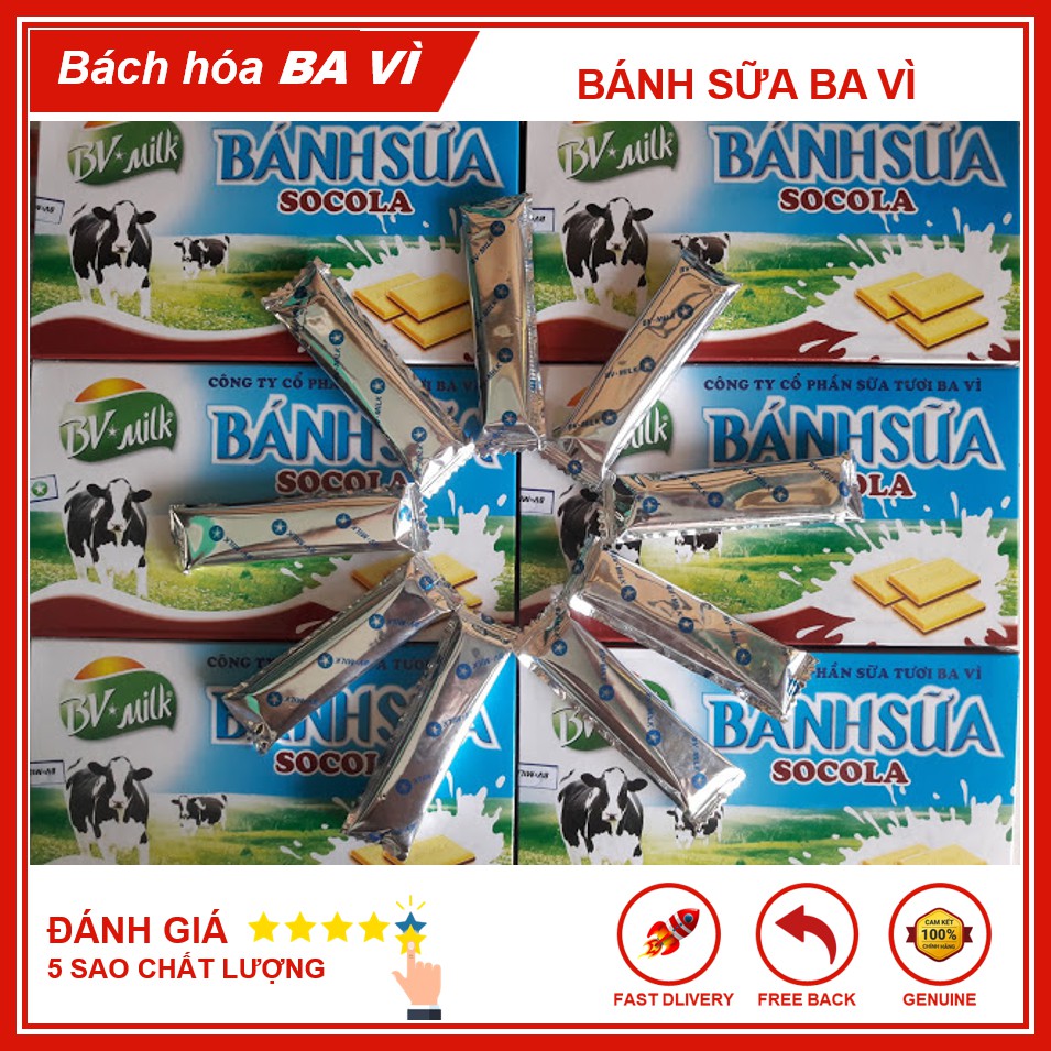 Bánh Sữa Ba Vì Socola Nhạt BVMILK 180g