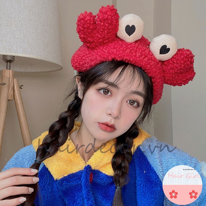 Băng đô rửa mặt bằng lông nhung kiểu tùy chọn cho nữ