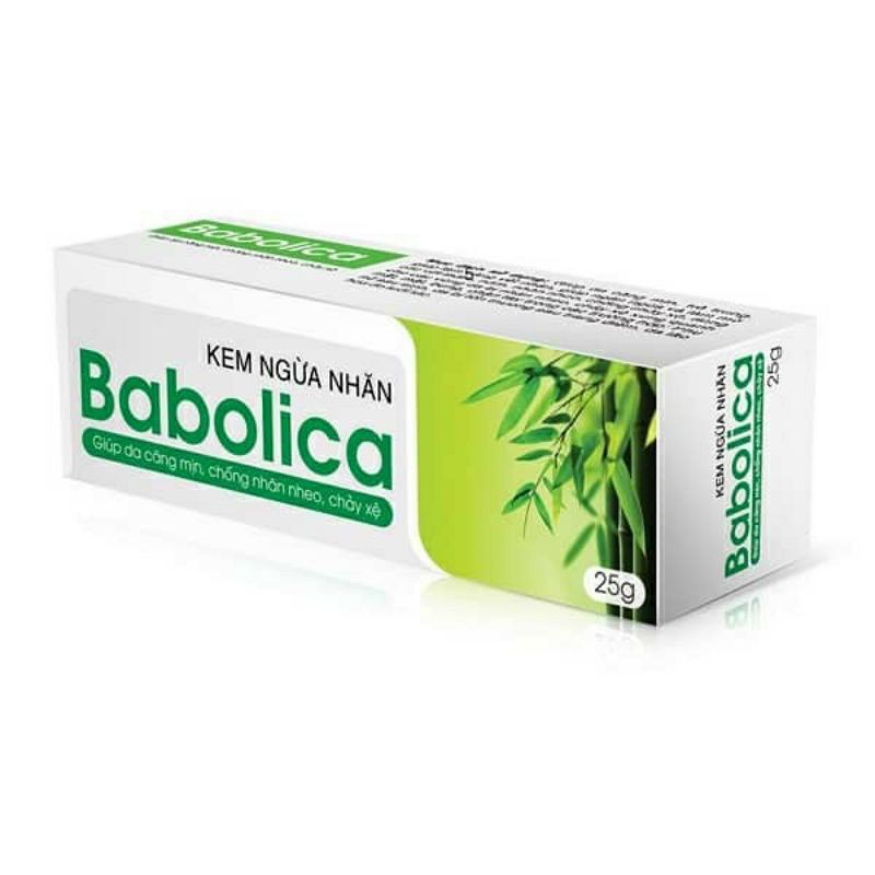 Kem ngừa nhăn Babolica - Có tác dụng hỗ trợ giúp Dưỡng da căng mịn, làm sự đàn hồi của da, ngừa ngừa da nhăn, chảy xệ