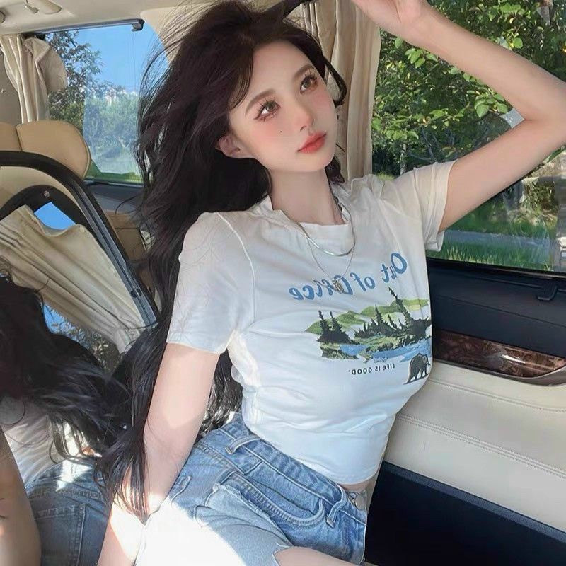 Áo croptop borip in