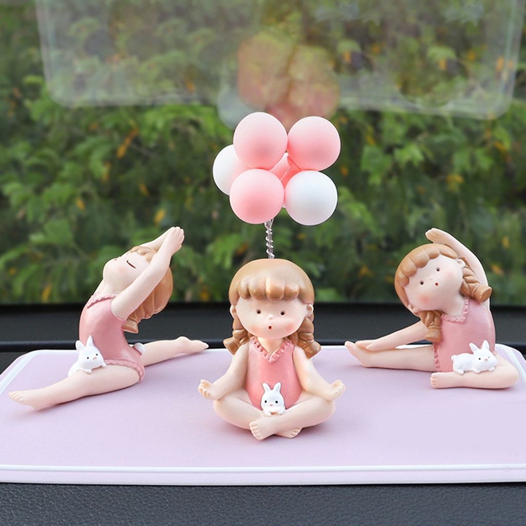 Tượng hình cô gái mặc đồ tập yoga dễ thương tùy chọn kiểu dáng