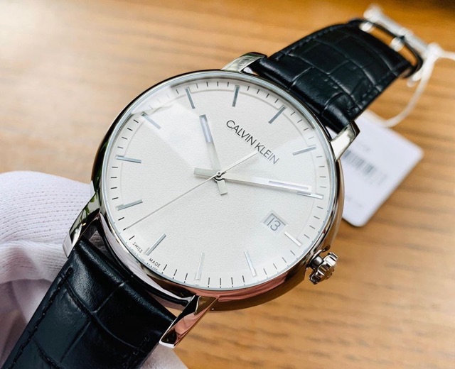 Đồng Hồ Calvin Klein Nam K9H211C6 Established Quartz Silver Dial Men’s Watch