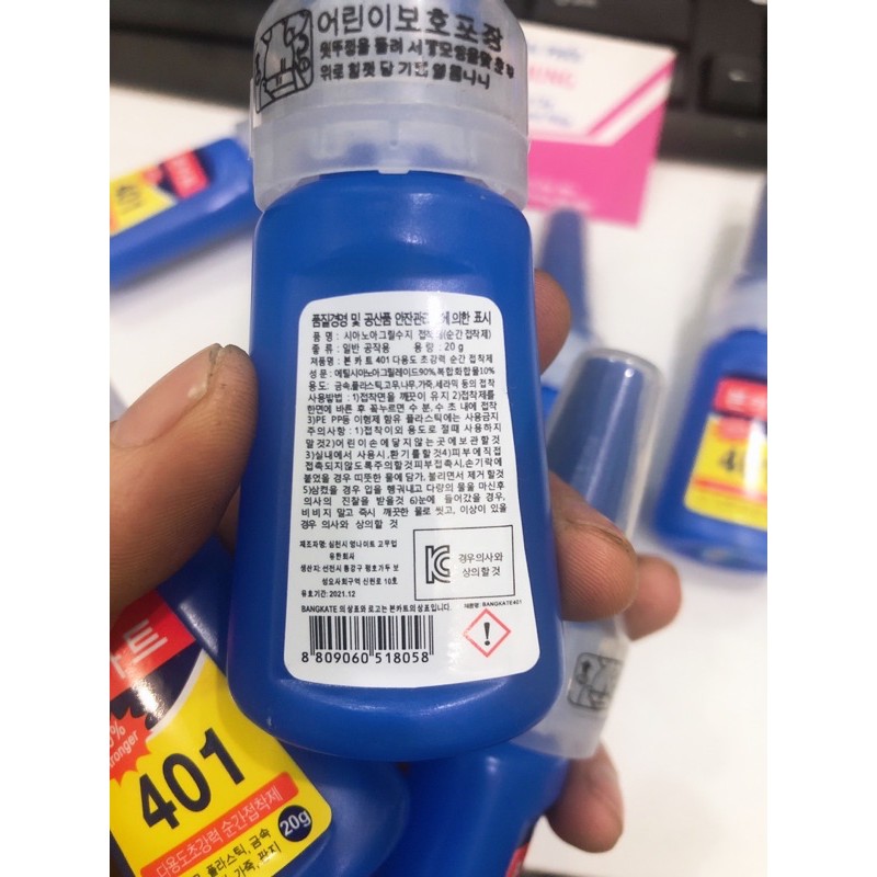 Keo 401 dán móng nail siêu chắc, gắn đá siêu bền (20g)