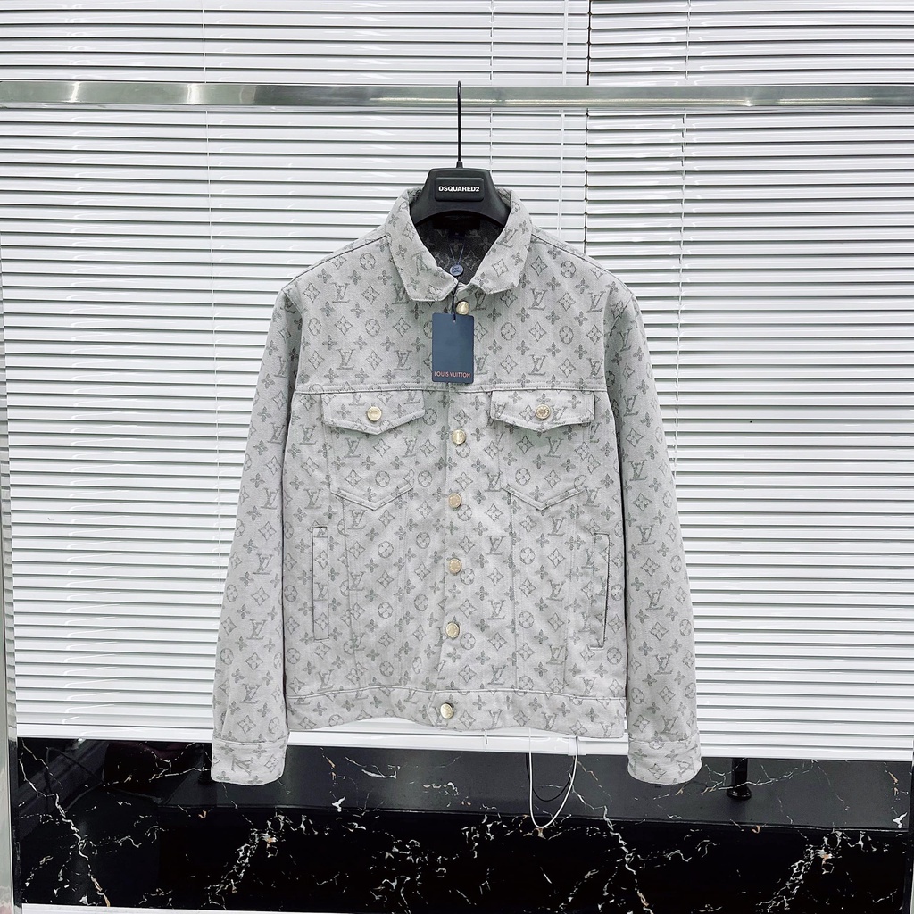 Áo khoác Jean LV, Áo Bò LV unisex mẫu  mới nhất 2022  From dáng chuẩn,chất liệu cao cấp không phai màu