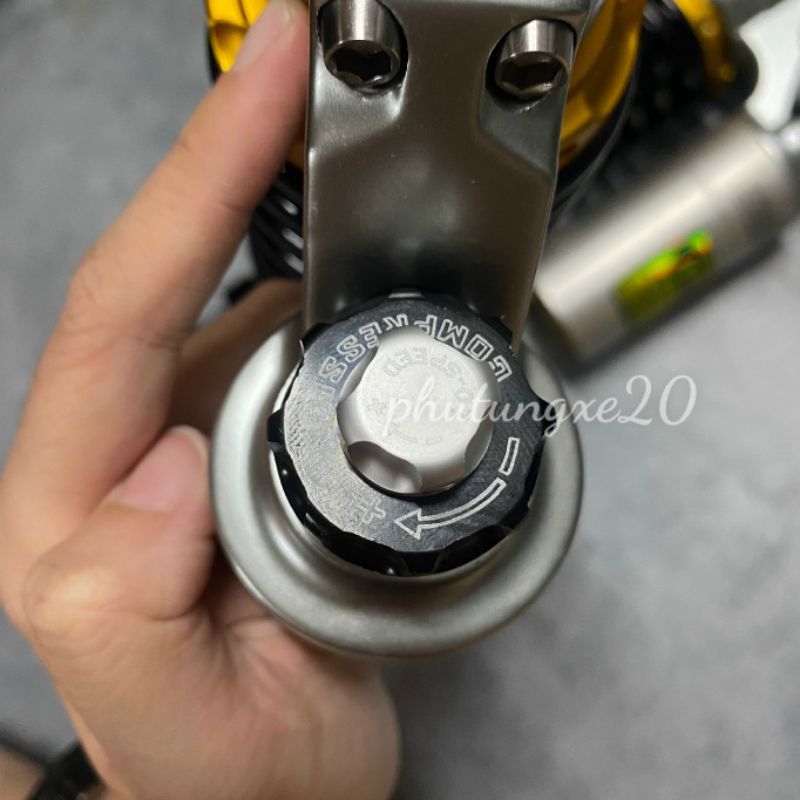 Phuộc Bình Dầu Nitron Gắn Air blade  Novo 4 5 6 Impulse Feliz NVX PCX DYLAN SH Ý ...