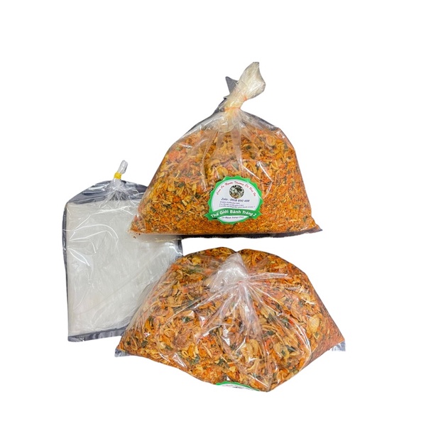 0.5kg muối tôm hành phi và muối đậu phộng hành phi loại 1 Tây Ninh tự chọn