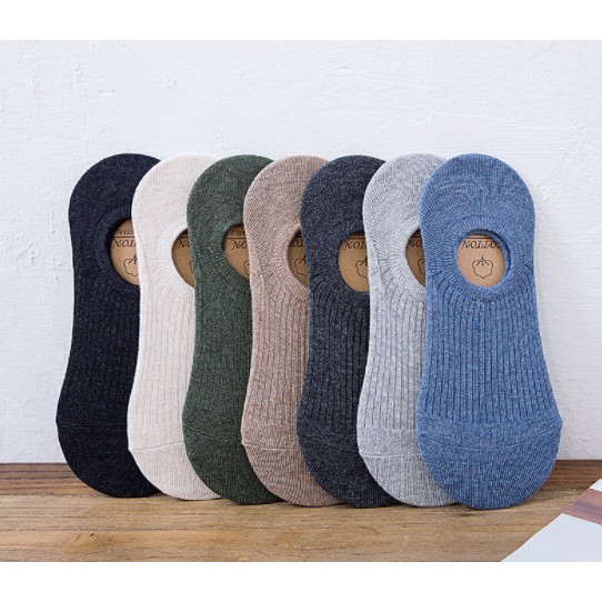 Vớ Lười Cotton Cổ Ngắn Nam Chống Tuột