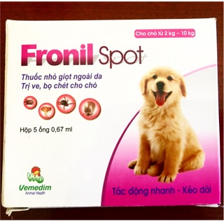 Ống nhỏ trị ve, rận, bọ chét cho chó mèo - Fronil Spot thumbnail