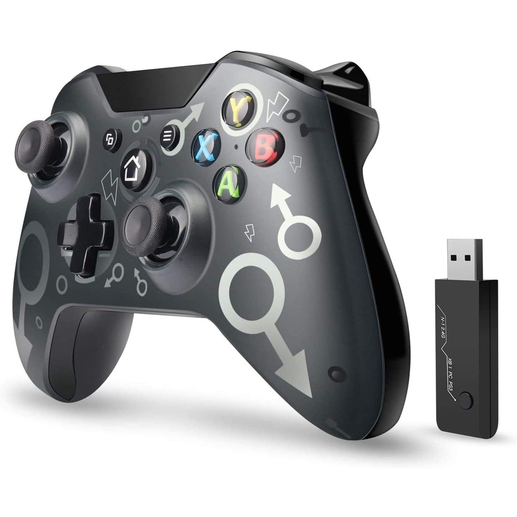 Tay cầm chơi game không dây N1 2.4GHz Wireless USB Game Controller for Xbox One PS3 PC Dual Motor