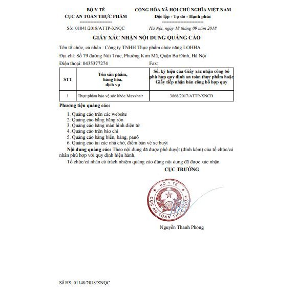 Maxxhair New - ngăn ngừa rụng tóc - bổ sung Vitamin,khoáng chất giúp tăng cường sức khỏe của tóc; giúp tóc mọc nhanh