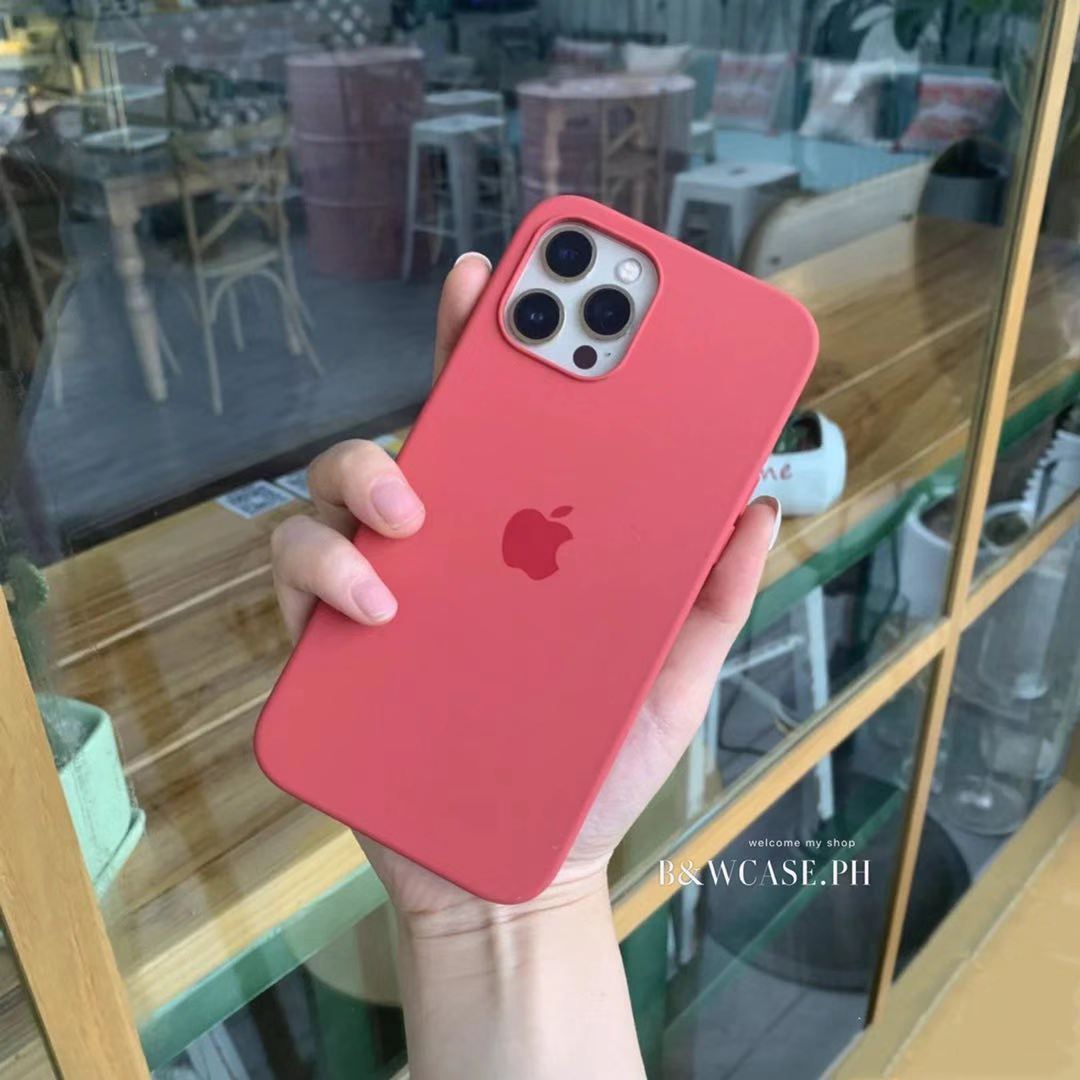 Ốp Lưng Silicone Chống Sốc Màu Đỏ Cho Iphone 12 11 Pro Max Ix Xs Max Xr Se2 Iphone 6 6s 7 8 Plus