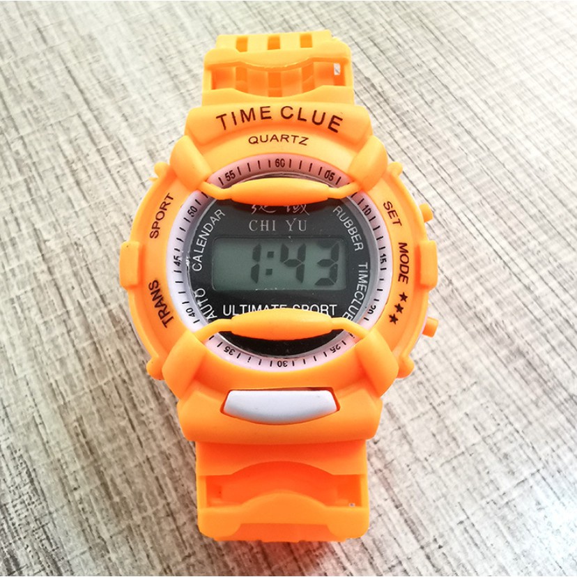 [Mã 12FASHIONSALE1 giảm 10K đơn 50K]Đồng hồ điện tử trẻ em nam nữ Time Clue TC01 dây cao su cực đẹp