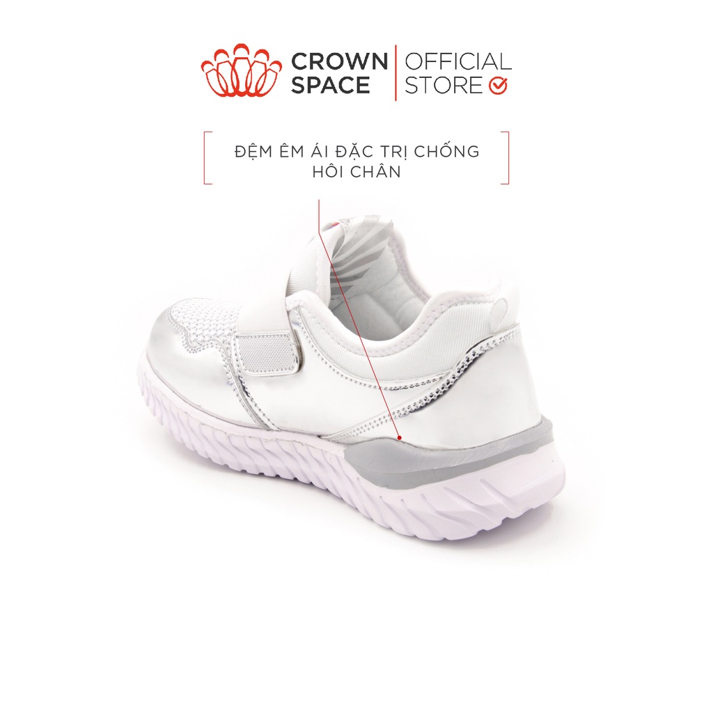 Giày Thể Thao Sneaker Đi Học Đi Chơi Crown Space Cao Cấp CRUK8035 Nhẹ Êm, Chống Hôi Chân Size 28 đến 36