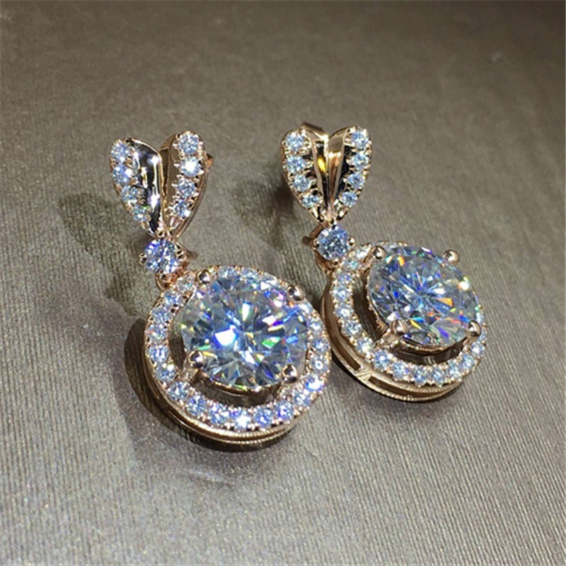 Bông Tai Mạ VàNg 18k ĐíNh Đá Sang TrọNg