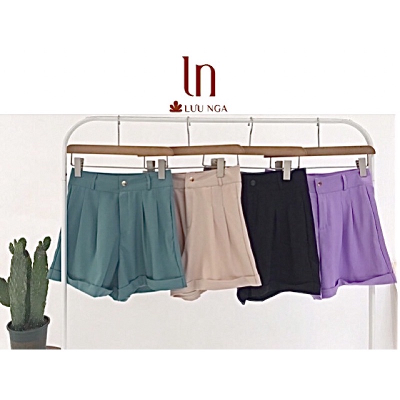 Quần short đùi nữ gập gấu năng động, Quần đùi nữ ống rộng chất tuyết mưa loại 1 mềm mịn mát đứng form