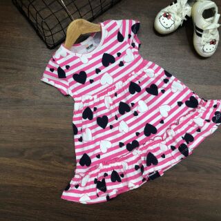 Đầm thun cotton cho bé gái