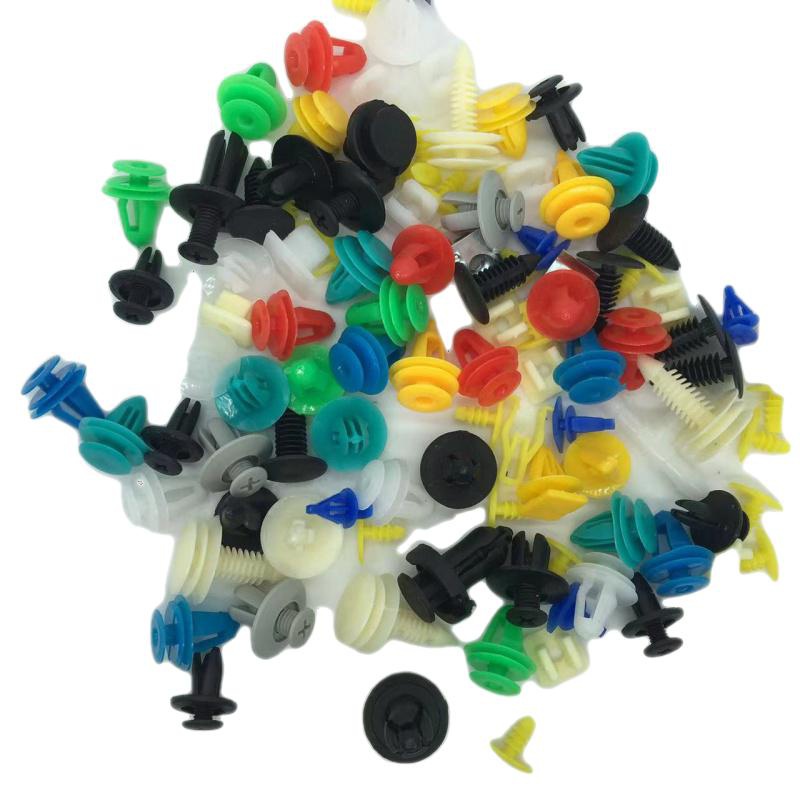 FENDER Bộ 100 Đinh Tán Nhựa Đủ Màu Sắc Cho Xe Hơi