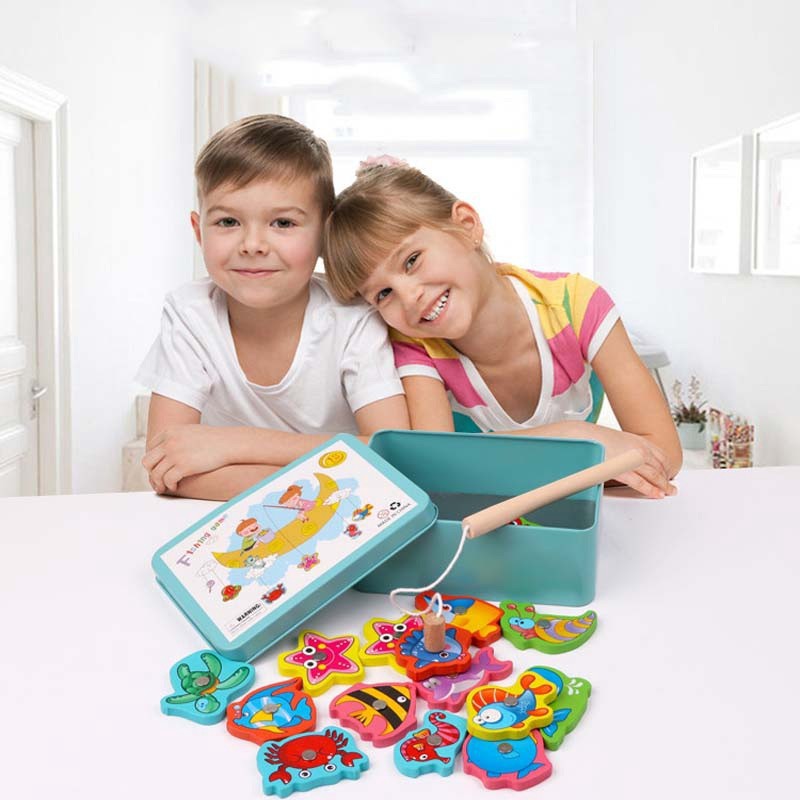Bộ đồ chơi câu cá nam châm cho bé phát triển trí não