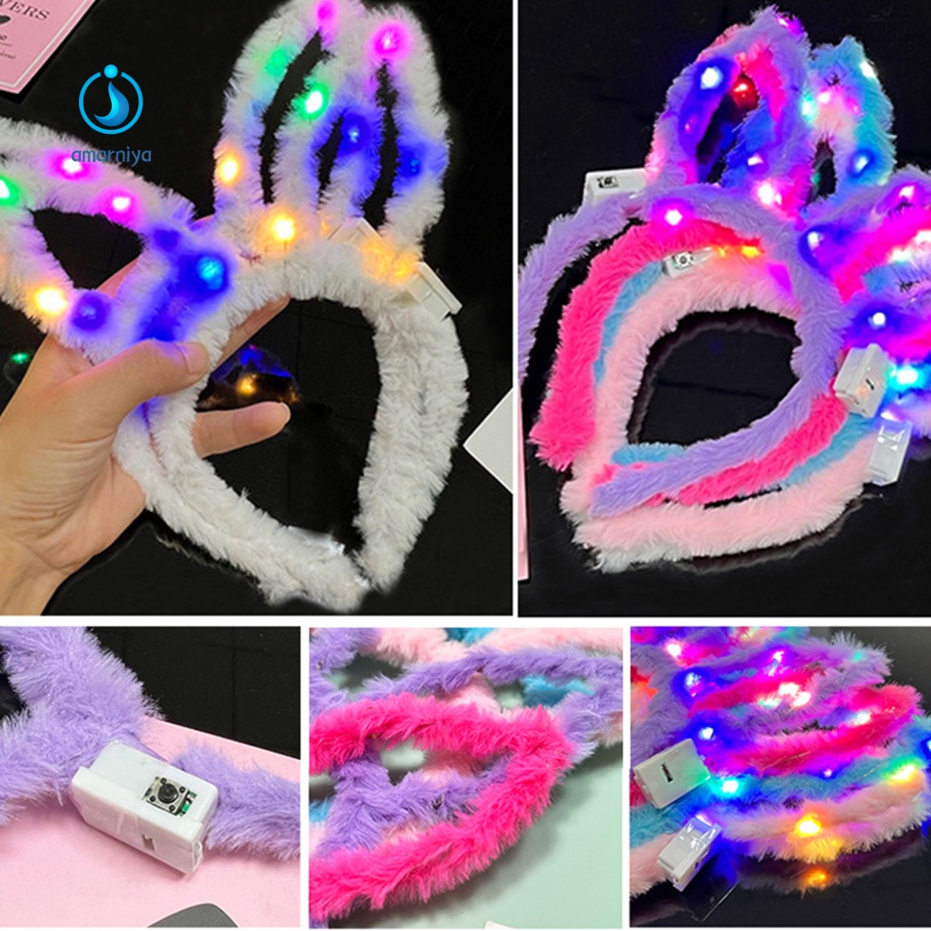 Băng Đô Hóa Trang Có Đèn LED Phát Sáng