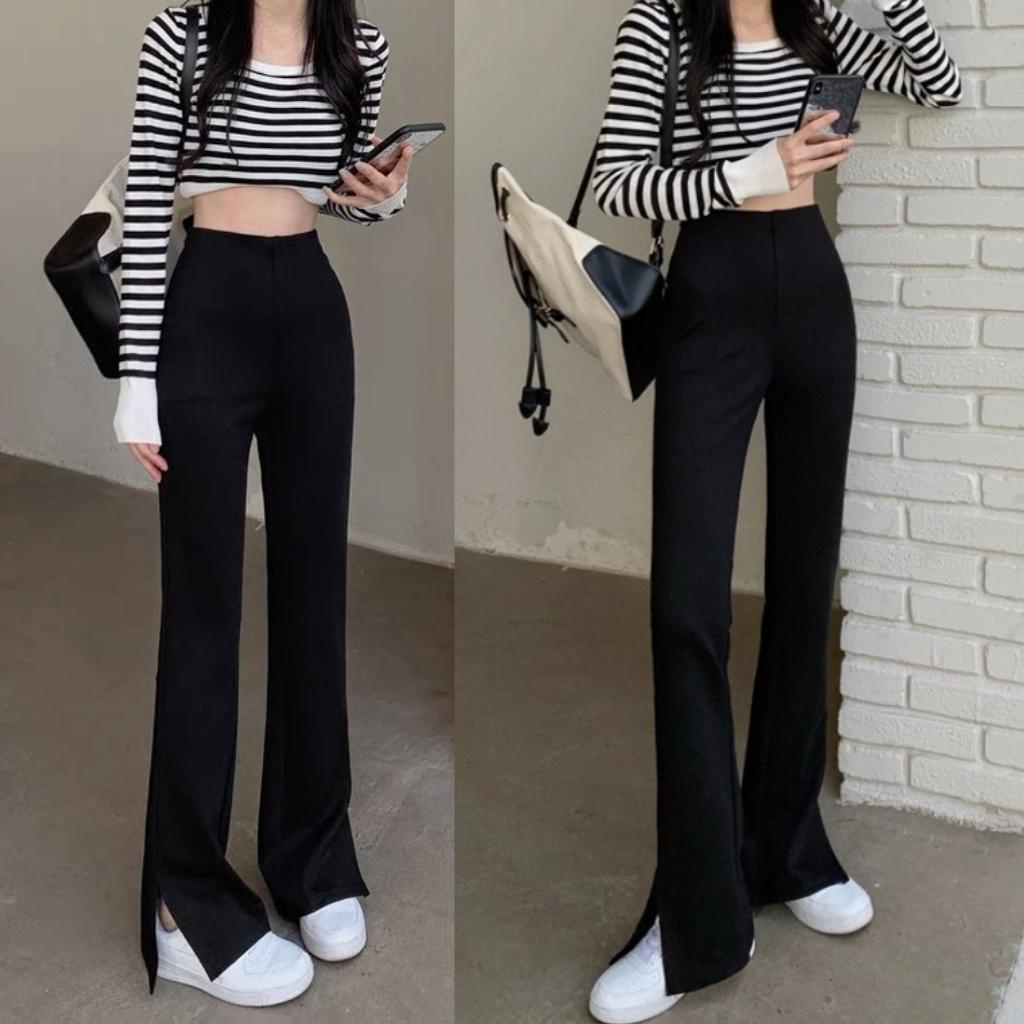 Quân Tấy Ống Loe Xẻ Cạnh Siêu Hot