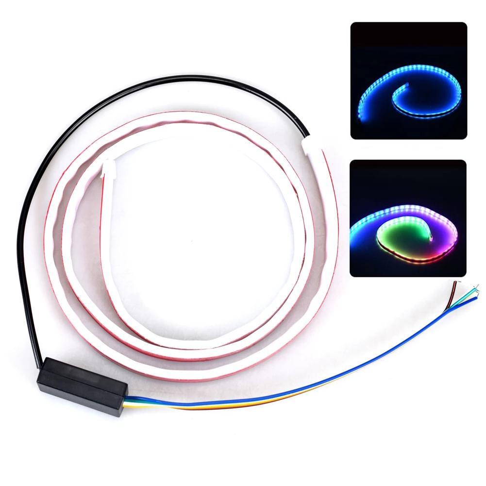 Colorful Rear Tail Box Light Bar Car Led Marquee Streamer Colorful 1.2 Light With Meters H1J0