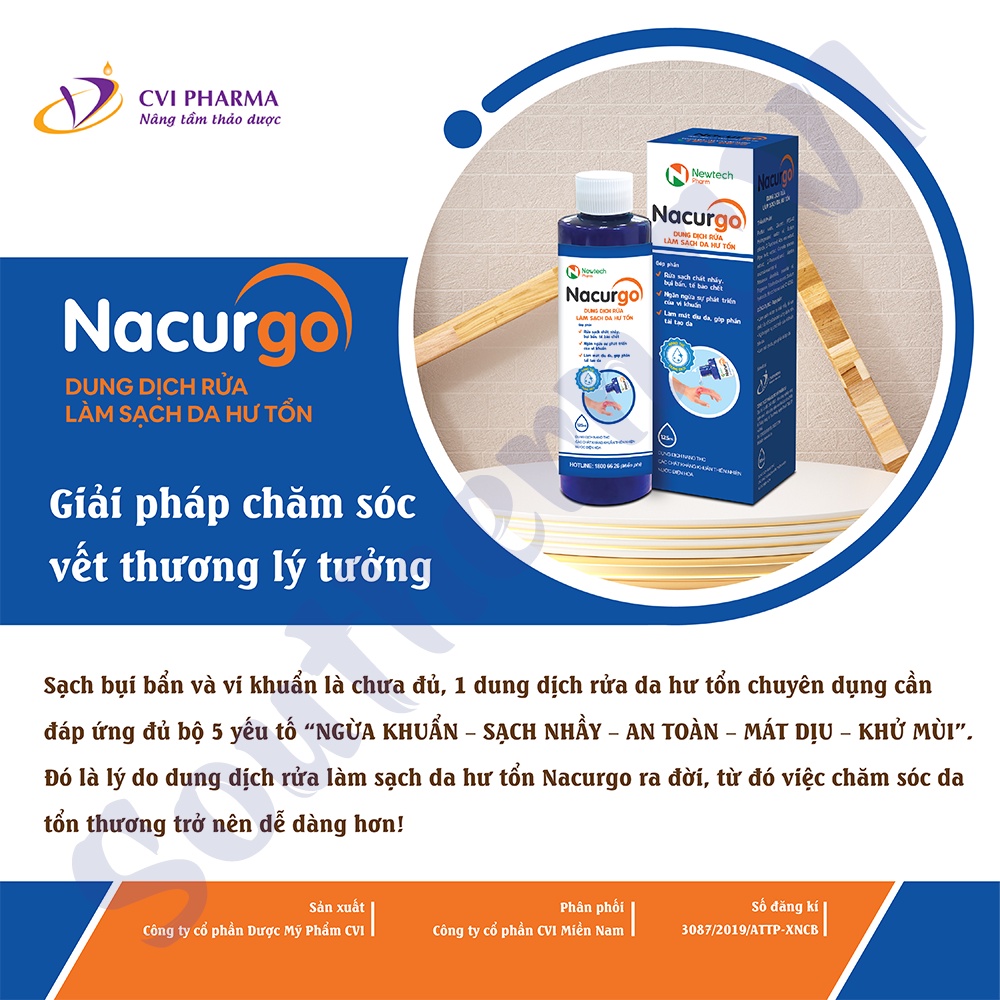 Dung Dịch Rửa Vết Thương Nacurgo - MK PMC