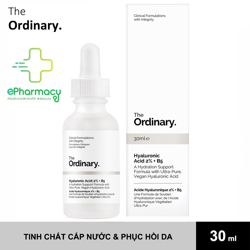 The Ordinary Hyaluronic Acid 2% + B5 30ml Tinh Chất Phục Hồi Và Dưỡng ẩm Sâu chính hãng