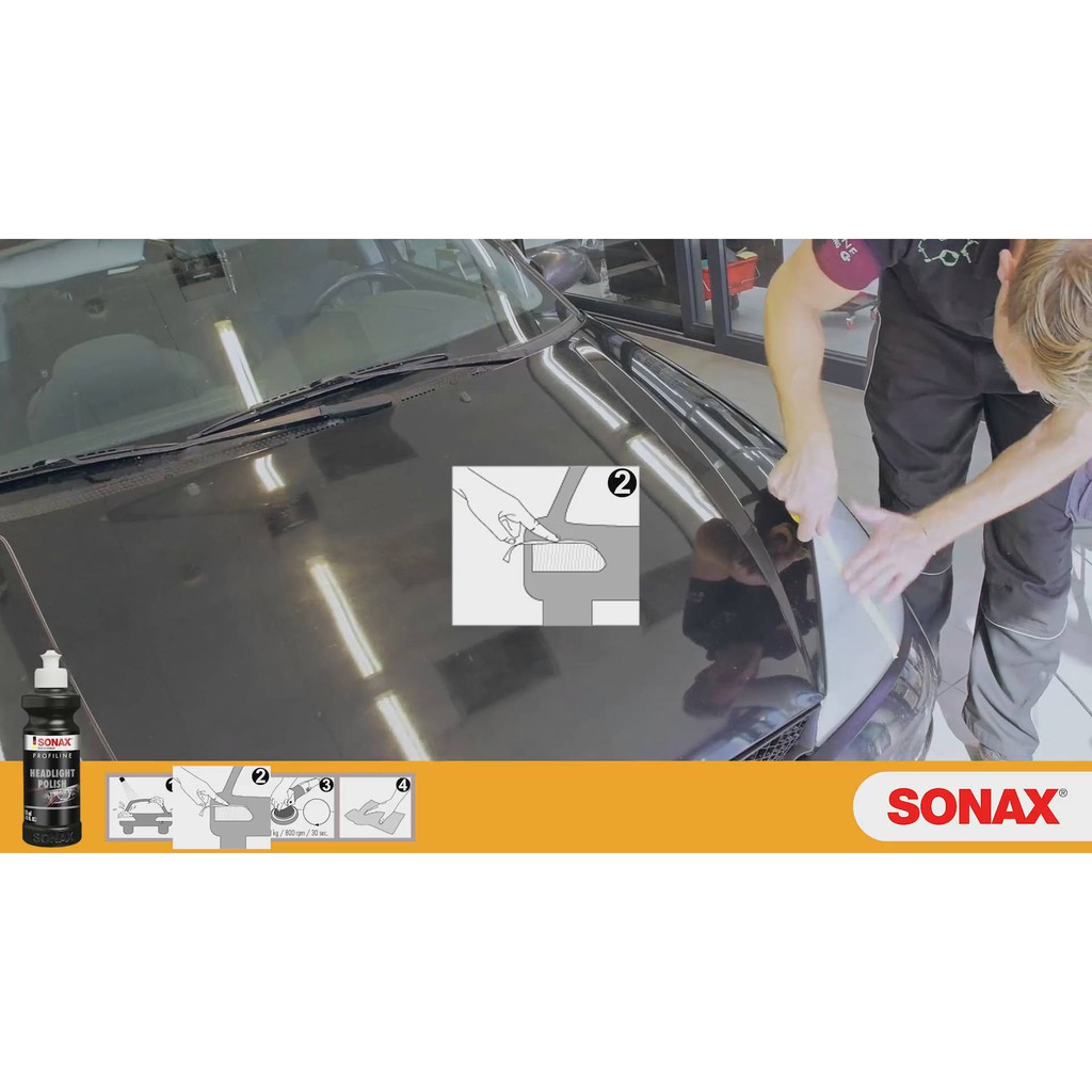 Đánh bóng phục hồi đèn pha ô tô Sonax Headlight Polish