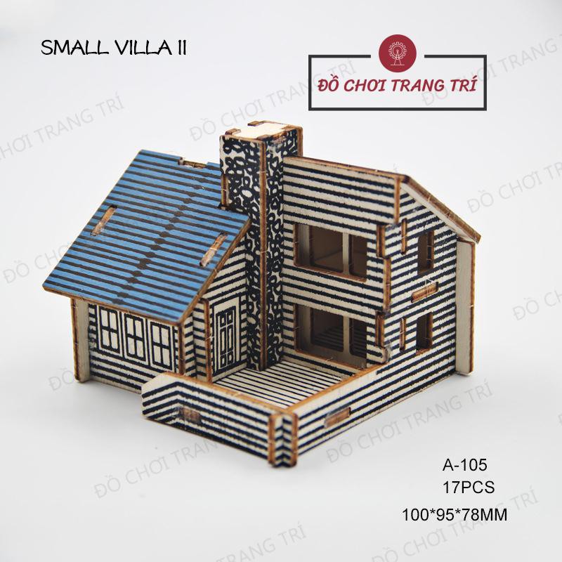 Đồ chơi lắp ráp gỗ 3D Mô hình Nhà gỗ SMALL VILLA
