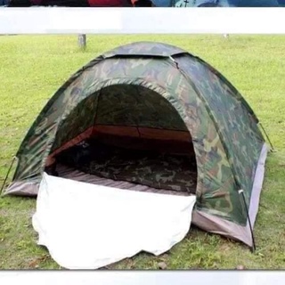 Lều phượt cắm trại vải dù màu lính, lều du lịch 2 lớp nhiều màu, picnic gia đình , chống muỗi , chống nước cho 2-3 người