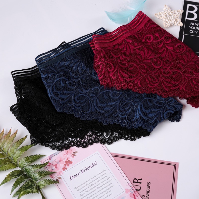 [Mã 12FASHIONSALE1 giảm 10K đơn 50K] Quần lót ren sọc lưng hàng quảng châu cao cấp MAIKA | BigBuy360 - bigbuy360.vn