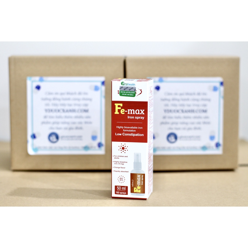 Mua  FE-MAX IRON SPRAY, 50ml, Bổ sung sắt cho bé, trẻ em - Y Dược Xanh